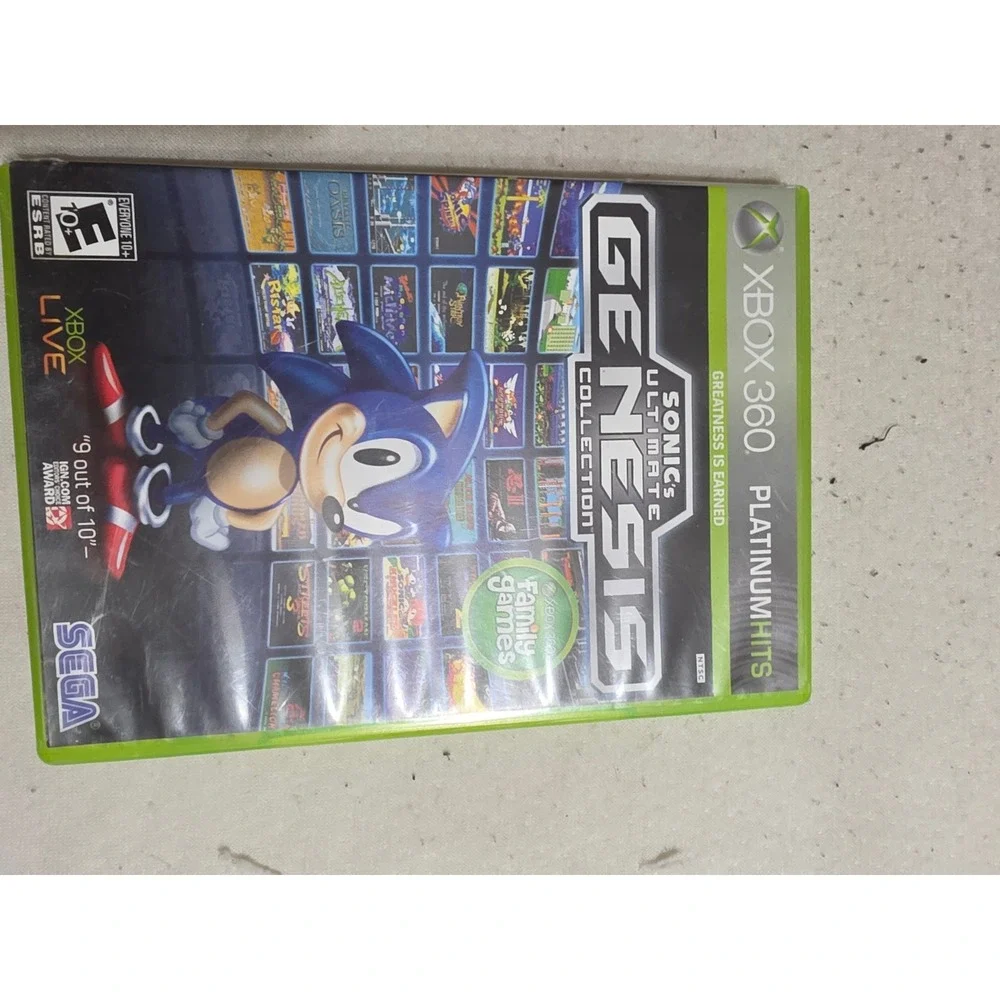 Sonics Ultimate Sega Genesis Collection Xbox 360 Platinum Hits Sega Video Game